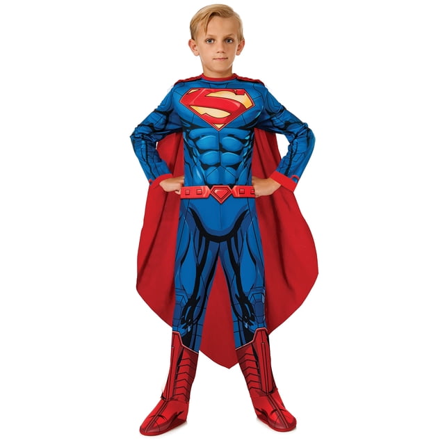 Disfraz infantil de Superman Rubies para niño talla grande, mono con capa