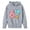 Grey, variant on Toddler Girls Hoodie Letter Printed Long Sleeved Hoodie with Pocket Fall Fashion Clothing Size 3-4T , Gray