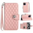 thumbnail image 1 of compatible iPhone 15 Plus Rhombic Texture Flip Leather Phone Case with Lanyard Cheap and fine, 1 of 5
