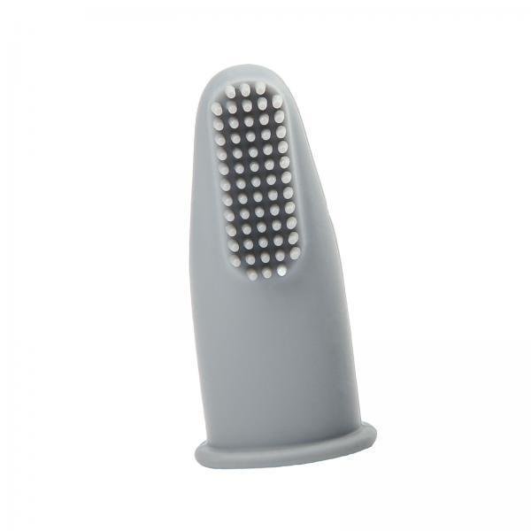 4xBaby Finger Cepillo De Dientes Niños Dientes Masaje Claro Limpieza Oral Masajeador Gris 4 piezas