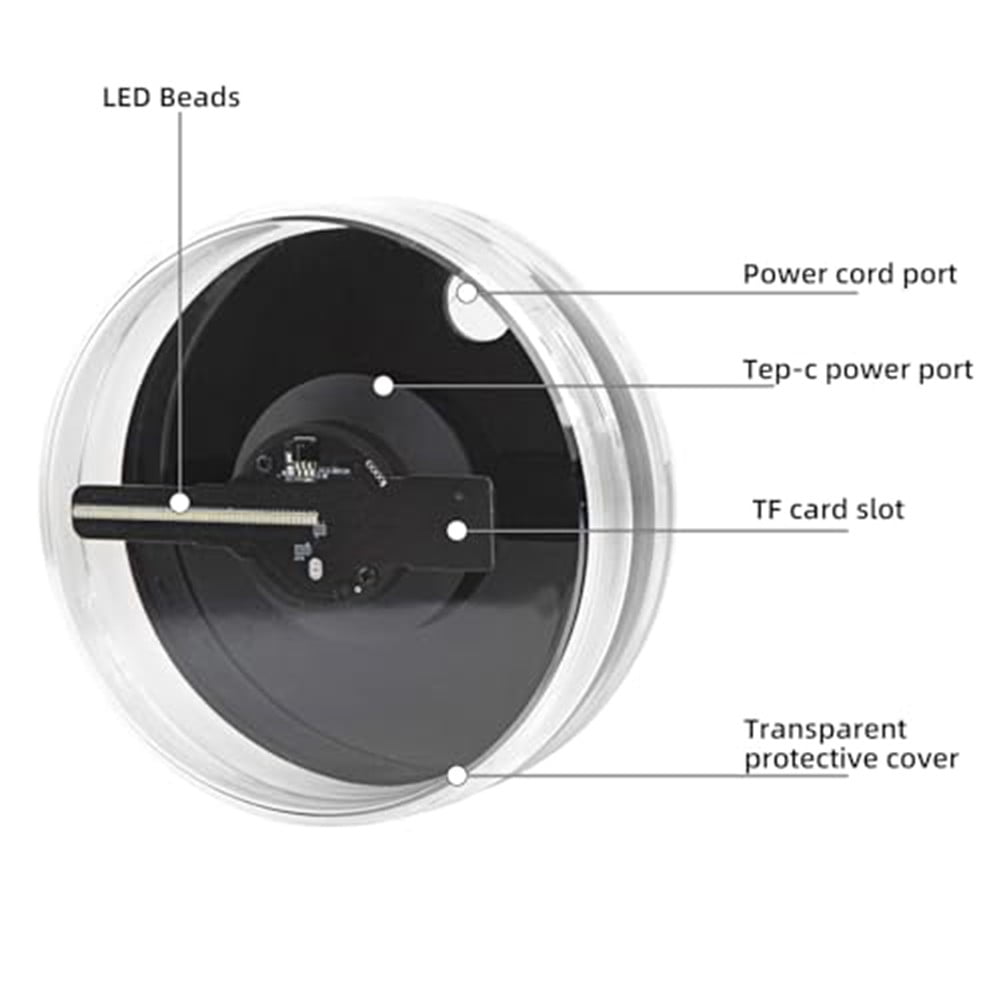 4.7" 3D Hologram Fan with WiFi and BT: 700 Video,for Christmas,Shops, Bars