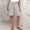 Gray women elastic waist bermuda shorts a1, variant on Cagogo Women Casual Elastic Waist Bermuda Shorts Solid Loose Flowy Summer Beach Vacation Short Pants, Mint Green 2XL