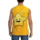 thumbnail image 4 of Fotbe Happy Cartoon Star Men's Camiseta sin Mangas Estampada para Hombres, Playera Casual para Gimnasio, Entrenamiento, Playa-Medium, 4 of 7