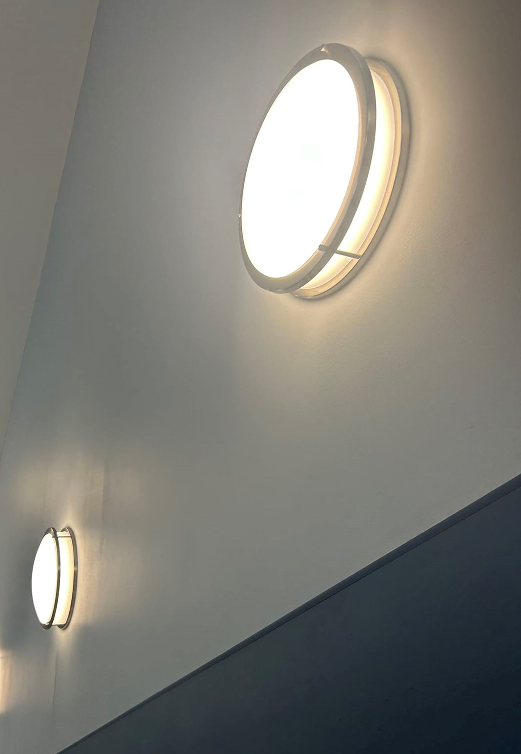 2-pack 16" LED Double Ring Flush Mount Ceiling Light – Dimmable, Energy Efficient, Modern Style, 5-Year Warranty