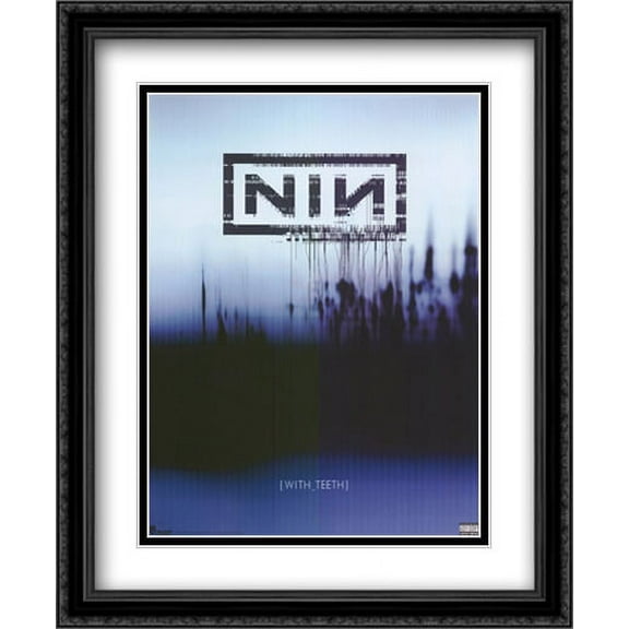 Nine Inch Nails 2x Matted 26x38 Large Black Ornate Framed Art Print