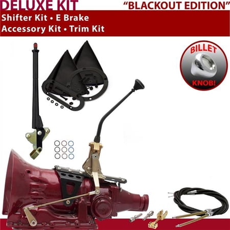 American Shifter AOD Shifter Kit Black 10 in. E Brake Cable Trim Kit for EF04E