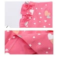 thumbnail image 5 of Bellafa 100% Cotton Toddler Little Girl's Ruffled Sleeve Skater For 2-7 Years Kids Casual Sundress -Love 2T, 5 of 6