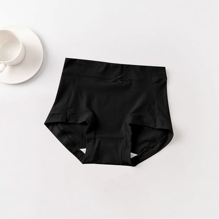GENGING Panties for Women Women s My Items Ordered Sexy Solid Color High Waist Underwear Women s Plus Size Breathable Briefs