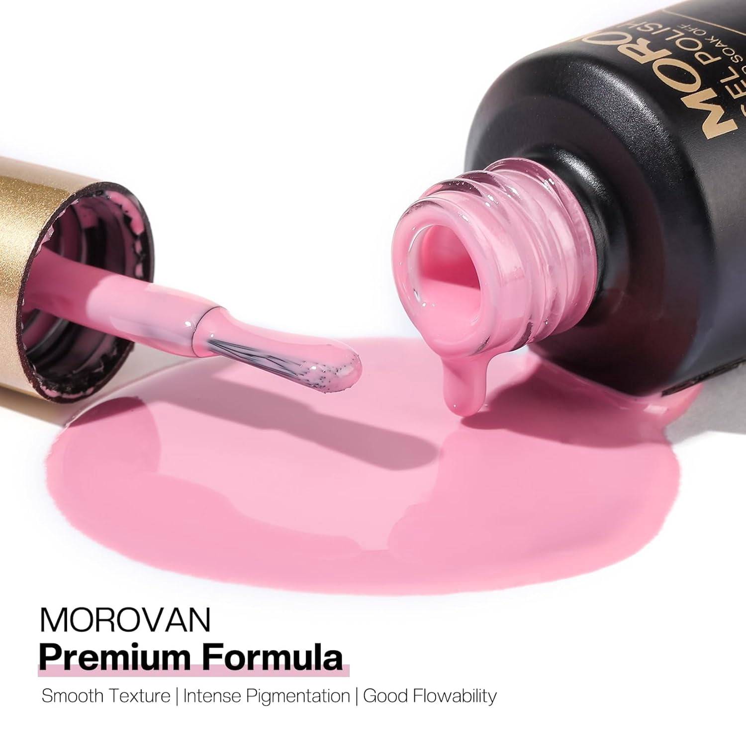 Morovan Gel Nail Polish Kit: 12 Colors Gel Nail Polish Set with Classic Collection Nude Pink Gel Polish Nail Art Decorations Manicure Tools DIY Salon Home Gifts