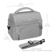 bentgo Deluxe Insulated Lunch Bag Gray (BGOBG2-Y)