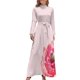 thumbnail image 2 of Vestido largo de peonía rosa acuarela vestidos de cumpleaños para mujeres vestidos elegantes para mujeres Ropa de mujer, 2 of 5