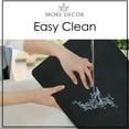thumbnail image 4 of More Décor Faux Leather Placemats for Dining and Kitchen Table - Stain and Heat Resistant, Anti-Slip, Wipable and Washable - Set of 4 and 6 - Solid Colors (Solid Black , 6), 4 of 6