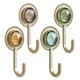 thumbnail image 1 of 4 ganchos adhesivos de pared multiusos para colgar toallas de baño., 1 of 7