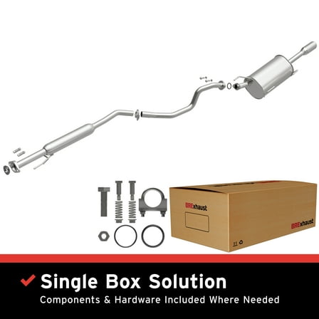 BRExhaust OE Replacement Exhaust System Kit 106-0962: Compatible with 2013-2019 Nissan Sentra 1.8L