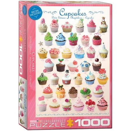 Cupcakes 1000 Piece Puzzle Jigsaw Puzzle - 19x26.5