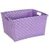 Whitmor Medium Woven Shelf Basket, Purple