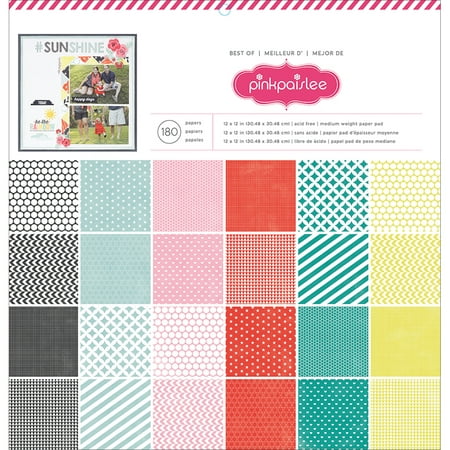 Pink Paislee Single-Sided Paper Pad 12