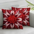 thumbnail image 3 of BANET  Decorative Couch Throw Pillow Cover Embroidered  Farmhouse Accent Little Sunflower Throw Pillows Case Set Cushion Cover for Living Room Bed Pack of 2 Red 22x22in, 3 of 7