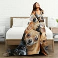 thumbnail image 3 of Ultra-Soft Chihuahua Print Flannel Throw Blanket - All-Season Cozy Knit for Couch, Bed, Office - Machine Washable, Perfect Gift for Dog Lovers, 3 of 6