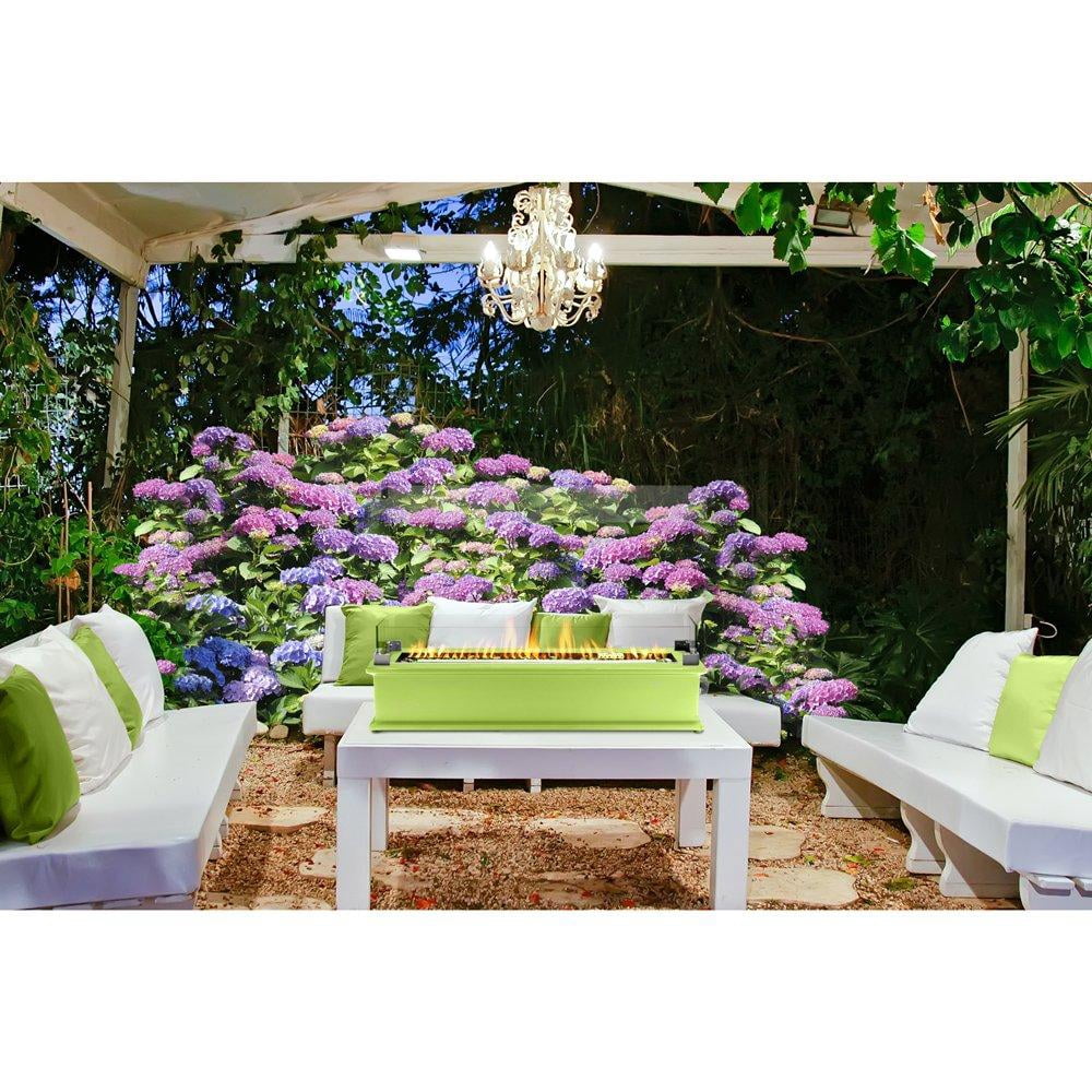 Ukiah Loom X Blossom 28in Tabletop Fire Pit - Lime TK-1031-LM