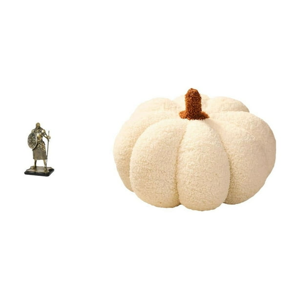 Figura coleccionable de caballero, estatua de escritorio, calabaza de Halloween, juguete, hecha de resina y PP, ideal para decoración del hogar y la o