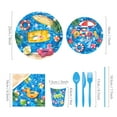 thumbnail image 7 of Whattiho Birthday Party Supplies Kids, Summer Pool, Blue, 94 Count, 7 of 7