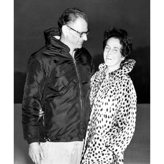 Arthur Miller And His New Wife Photographer Inge Morath History (24 x 36)