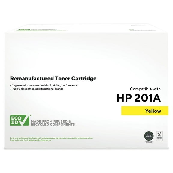 HITOUCH BUSINESS SERVICES Reman Yellow Standard Yield Toner Cartridge Replacement for HP 201A
