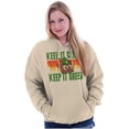 thumbnail image 4 of Woodsy Owl Keep it Clean and Green Hoodie Sweatshirt Women Men Brisco Brands S, 4 of 6