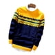 thumbnail image 3 of Suéter de cuello redondo para hombre de otoño e invierno, suéter juvenil, camisa básica informal coreana, 3 of 5