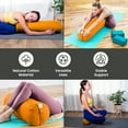 thumbnail image 3 of Sol Living Yoga Bolster Pillow Cylindrical Meditation Cushion Cotton Meditation Accessories for Restorative Yoga Meditation Pillow Yoga Pillow Firm Body Pillow Bolster Pillow for Legs Removable Cover, 3 of 6