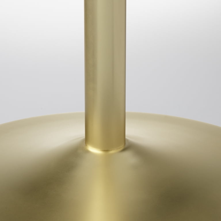 TMS Eldon Round Dining Table, White/Gold photo 4