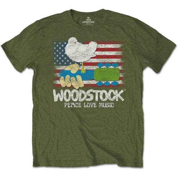 Woodstock Unisex T-Shirt Flag (Small)