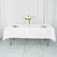 thumbnail image 4 of Balsa Circle 54x96 in White Premium Polyester Rectangular Tablecloth Party Event Reception Decorations Supplies, 4 of 8