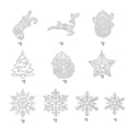thumbnail image 2 of cpengpj White Paper Christmas Decoration Set, 20Pcs Hollow Out Hangable Snowflake Tree Ornaments for Holiday Party Decor, 2 of 6