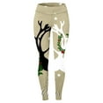 thumbnail image 3 of MKLEKYY Ropa deportiva para mujer, leggings de compresión con estampado digital 3D de brujas navideñas para yoga, correr, gimnasio, fitness, 3 of 3