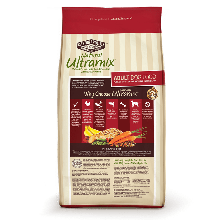 Castor and Pollux Ultra mix Adult Dog Food 30 lb
