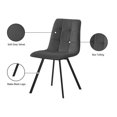 thumbnail image 4 of Meridian Furniture Annie Gray Velvet Dining Chair (Set of 2), 4 of 5