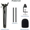 thumbnail image 5 of SUNMON SoloCast Gaming Microphone Stand for HyperX, Boom Arm for SoloCast – Mic Arm Upgrade C Desk Clamp, 2 Cable Ties, 5 of 8