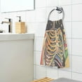 thumbnail image 3 of Yayeee 100% Cotton Hand Towels for Bathroom 16" x 28" Soft Absorbent Kitchen Towel, Bright Skeleton, 3 of 7