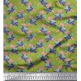thumbnail image 1 of Soimoi Cotton Cambric Fabric Flower Artistic Decor Fabric Printed Yard 56 Inch Wide, 1 of 3