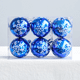 thumbnail image 3 of Bola colgante de plástico con forma de copo de nieve navideño de 6 cm, bola colgante de copo de nieve para decoración navideña, 3 of 5