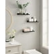 thumbnail image 4 of Juego de 3 estantes flotantes SONGMICS ULWS38BK de 38 cm de ancho, color negro, 4 of 8