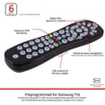 thumbnail image 2 of GE 6-Device Universal Remote Control, Black, 46261, 2 of 4
