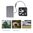 thumbnail image 4 of Amdohai 6W 5V Solar Panel with Fan Ventilator Chicken Coops Solar Fan Solar Cell for Dog Chicken House Sheds RV Greenhouse Outdoor Camping Mini Cooling Ventilator, 4 of 7