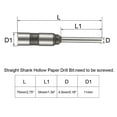 thumbnail image 2 of Unique Bargains Hollow Paper Drill Bit 7mmx75mm for Straight Shank Punching Machine 4.5mm, 2 of 5