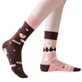 thumbnail image 5 of ZenCart 1 Pair Winter Cartoon Socks Asymmetric Animal Printing Piled Socks Mid-tube Calf Socks Sport Homewear Socks Stretchy Footwear for for Walking Jogging And Exercising, 5 of 8