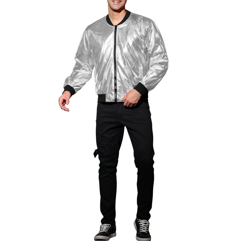 Metallic windbreaker deals mens