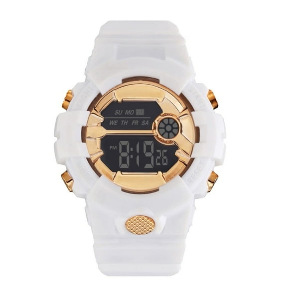 TIHLMK Watch for Youngster Fashion Waterproof Lcd Digital Stopwatch Date Rubber Sport Wrist Watch