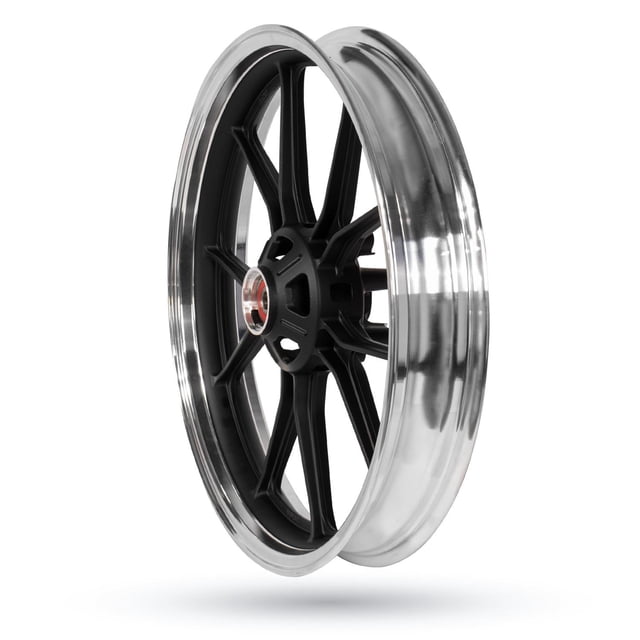 Rin Delantero para Moto Kinlley Vento Nitrox 250 Negro Mate Plateado